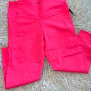 NWT Victoria Secret Sport Knockout Neon Capri 🩷🧡 Sz M